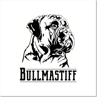 Bullmastiff dog Portrait Posters and Art